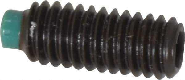 Made in USA - 5/16-18 UNC, 3/4" Length of Thread, Soft Tip Point Set Screw - Grade 8 Alloy Steel - Eagle Tool & Supply