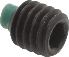 Made in USA - 3/8-16 UNC, 3/8" Length of Thread, Soft Tip Point Set Screw - Grade 8 Alloy Steel - Eagle Tool & Supply