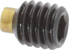 Made in USA - M6, 6mm Length of Thread, Soft Tip Point Set Screw - Grade 8 Alloy Steel - Eagle Tool & Supply