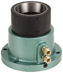 Eagle Rock - Series 5C Step, 2" Collet Capacity, Horizontal Standard Collet Holding Fixture - Air Activated, 5-1/2" Base Diam Width, 4-3/4" High - Eagle Tool & Supply