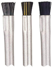 Gordon Brush - Parts Washer Flow-Through Brush - 1/2" Long, Brass/Nylon Bristles - Eagle Tool & Supply