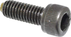 Made in USA - #10-32 UNF Hex Socket Drive, Socket Cap Screw - Alloy Steel, Black Oxide Finish, Fully Threaded, 1/2" Length Under Head - Eagle Tool & Supply