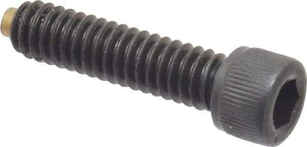 Made in USA - 1/4-20 UNC Hex Socket Drive, Socket Cap Screw - Alloy Steel, Black Oxide Finish, Fully Threaded, 1" Length Under Head - Eagle Tool & Supply