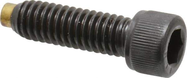 Made in USA - 5/16-18 UNC Hex Socket Drive, Socket Cap Screw - Alloy Steel, Black Oxide Finish, Fully Threaded, 1" Length Under Head - Eagle Tool & Supply
