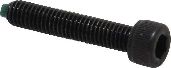Made in USA - #10-32 UNF Hex Socket Drive, Socket Cap Screw - Alloy Steel, Black Oxide Finish, Fully Threaded, 1" Length Under Head - Eagle Tool & Supply