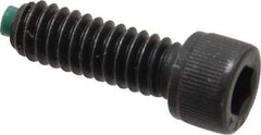 Made in USA - 1/4-20 UNC Hex Socket Drive, Socket Cap Screw - Alloy Steel, Black Oxide Finish, Fully Threaded, 3/4" Length Under Head - Eagle Tool & Supply