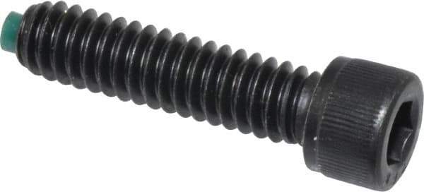 Made in USA - 1/4-20 UNC Hex Socket Drive, Socket Cap Screw - Alloy Steel, Black Oxide Finish, Fully Threaded, 1" Length Under Head - Eagle Tool & Supply