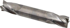 Niagara Cutter - 1/2", 5/8" LOC, 1/2" Shank Diam, 3" OAL, 4 Flute, Solid Carbide Square End Mill - Double End, Uncoated, Spiral Flute, 30° Helix, Centercutting, Right Hand Cut, Right Hand Flute, Series CSD430 - Eagle Tool & Supply