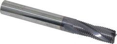 Niagara Cutter - 5/16" Diam, Fine Pitch, 13/16" LOC, 4 Flute Solid Carbide Corner Chamfer Roughing End Mill - AlTiN Finish, 2-1/2" OAL, 5/16" Shank Diam, Single End, Centercutting, 20° Helix - Eagle Tool & Supply
