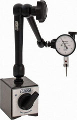 Mitutoyo - 0.0005" Graduation, 0-15-0 Dial Reading, Indicator & Base Kit - 0.0005 Inch Graduation, Includes Standard Magnetic Base, Test Indicator - Eagle Tool & Supply