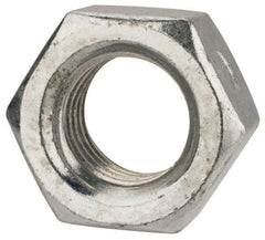 Value Collection - 5/8-11 UNC Grade 2 Two Way Lock Nut with Distorted Thread - 15/16" Width Across Flats, 35/64" High, Zinc-Plated Finish - Eagle Tool & Supply