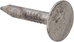 Value Collection - 11 Gauge, 3/4" OAL Roofing Nails - Ring Shank, Grade 2 Steel, Galvanized Finish - Eagle Tool & Supply