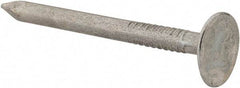 Value Collection - 11 Gauge, 1-1/2" OAL Roofing Nails - Ring Shank, Grade 2 Steel, Galvanized Finish - Eagle Tool & Supply