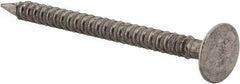 Value Collection - 13 Gauge, 1-1/2" OAL Underlayment Nails - Annular Thread Shank, Grade 2 Steel, Uncoated - Eagle Tool & Supply