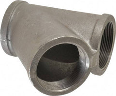 Made in USA - Size 3", Class 150, Malleable Iron Black Pipe 45° Lateral Y-Branch - 300 psi, Threaded End Connection - Eagle Tool & Supply