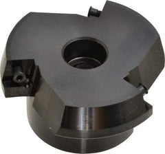 Cutting Tool Technologies - 3" Cut Diam, 1" Arbor Hole, 0.45" Max Depth of Cut, 15° Indexable Chamfer & Angle Face Mill - 3 Inserts, CNMA 432 Insert, 3 Flutes, Series SCNM - Eagle Tool & Supply