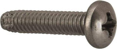 Value Collection - #8-32 UNC Thread, 3/4" Length Under Head, #2 Phillips Drive Stainless Steel Thread Cutting Screw - Pan Head, Grade 410, Point Type F - Eagle Tool & Supply