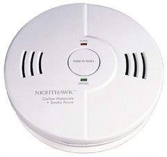 Kidde - 5-3/4 Inch Diameter, Smoke and Carbon Monoxide Alarm - 85 dB Decibel Rating, AA Battery Included, Indicating Light, Tamper Resistant - Eagle Tool & Supply