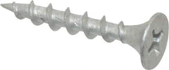 Value Collection - #6 Bugle Head, Phillips Steel Deck Screw - 1" OAL, Galvanized, Grade 2 - Eagle Tool & Supply