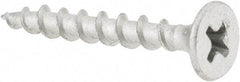 Value Collection - #6 Bugle Head, Phillips Steel Deck Screw - 1-1/4" OAL, Galvanized, Grade 2 - Eagle Tool & Supply