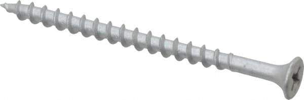 Value Collection - #8 Bugle Head, Phillips Steel Deck Screw - 2-1/2" OAL, Galvanized, Grade 2 - Eagle Tool & Supply