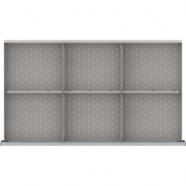 LISTA - 6-Compartment Drawer Divider Layout for 3.15" High Drawers - Eagle Tool & Supply