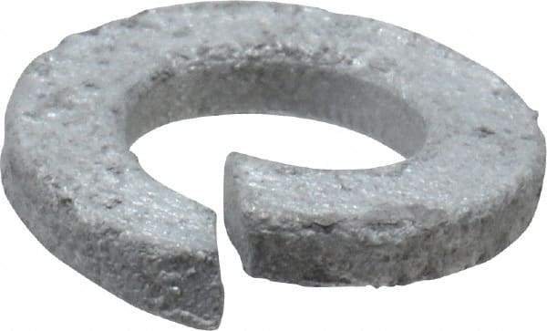 Value Collection - 5/16", 0.318" ID, 0.078" Thick Split Lock Washer - Steel, Hot Dipped Galvanized Finish, 0.318" Min ID, 0.322" Max ID, 0.583" Min OD, 0.586" Max OD - Eagle Tool & Supply
