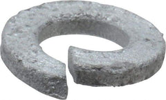 Value Collection - 5/16", 0.318" ID, 0.078" Thick Split Lock Washer - Steel, Hot Dipped Galvanized Finish, 0.318" Min ID, 0.322" Max ID, 0.583" Min OD, 0.586" Max OD - Eagle Tool & Supply