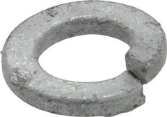 Value Collection - 3/8", 0.382" ID, 0.094" Thick Split Lock Washer - Steel, Hot Dipped Galvanized Finish, 0.382" Min ID, 0.385" Max ID, 0.68" Min OD, 0.683" Max OD - Eagle Tool & Supply