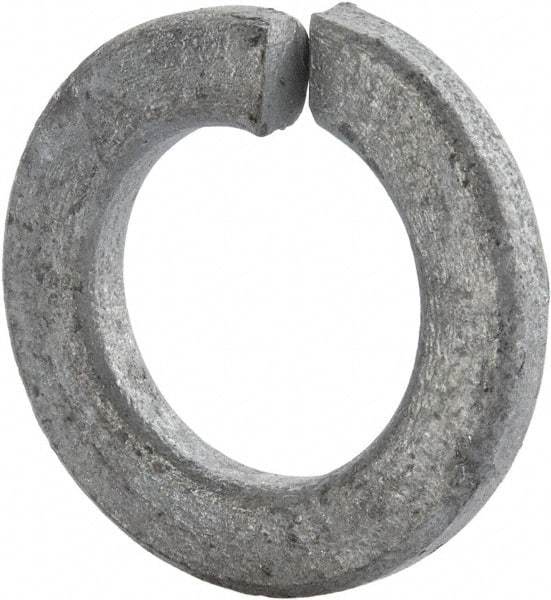 Value Collection - 3/4", 0.636" ID, 0.156" Thick Split Lock Washer - Steel, Hot Dipped Galvanized Finish, 0.636" Min ID, 0.641" Max ID, 1.073" Min OD, 1.079" Max OD - Eagle Tool & Supply