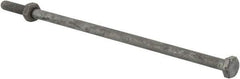 Value Collection - 1/4-20 Thread, 7" Length Under Head, Steel Hex Head Bolt - Hot Dipped Galvanized Coated, 7/16" Hex, ANSI/ASME B18.2.2 & ASME B18.2.1, Grade 2 - Eagle Tool & Supply