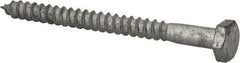 Value Collection - 1/4" Screw, 3" Length Under Head, Steel, Hex Head Lag Screw - Hot Dipped Galvanized, AISI 1006, ASME B18.2.1 Fastner, Grade 1006-1022 - Eagle Tool & Supply