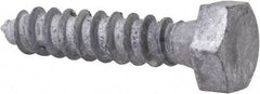 Value Collection - 5/16" Screw, 1-1/2" Length Under Head, Steel, Hex Head Lag Screw - Hot Dipped Galvanized, AISI 1006, ASME B18.2.1 Fastner, Grade 1006-1022 - Eagle Tool & Supply