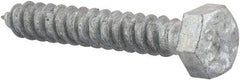 Value Collection - 5/16" Screw, 2" Length Under Head, Steel, Hex Head Lag Screw - Hot Dipped Galvanized, AISI 1006, ASME B18.2.1 Fastner, Grade 1006-1022 - Eagle Tool & Supply