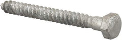 Value Collection - 5/16" Screw, 3" Length Under Head, Steel, Hex Head Lag Screw - Hot Dipped Galvanized, AISI 1006, ASME B18.2.1 Fastner, Grade 1006-1022 - Eagle Tool & Supply