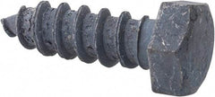 Value Collection - 3/8" Screw, 1-1/4" Length Under Head, Steel, Hex Head Lag Screw - Hot Dipped Galvanized, AISI 1006, ASME B18.2.1 Fastner, Grade 1006-1022 - Eagle Tool & Supply
