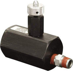 Enerpac - 1.94 GPM 3/8-18 Inlet Steel Hydraulic Control Valve - 10,000 psi, 2-1/4" Wide x 3-1/2" Long - Eagle Tool & Supply