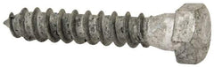 Value Collection - 3/8" Screw, 2" Length Under Head, Steel, Hex Head Lag Screw - Hot Dipped Galvanized, AISI 1006, ASME B18.2.1 Fastner, Grade 1006-1022 - Eagle Tool & Supply