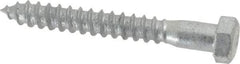Value Collection - 3/8" Screw, 3" Length Under Head, Steel, Hex Head Lag Screw - Hot Dipped Galvanized, AISI 1006, ASME B18.2.1 Fastner, Grade 1006-1022 - Eagle Tool & Supply