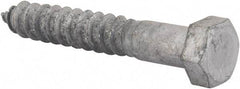 Value Collection - 1/2" Screw, 3" Length Under Head, Steel, Hex Head Lag Screw - Hot Dipped Galvanized, AISI 1006, ASME B18.2.1 Fastner, Grade 1006-1022 - Eagle Tool & Supply