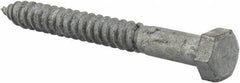 Value Collection - 1/2" Screw, 4-1/2" Length Under Head, Steel, Hex Head Lag Screw - Hot Dipped Galvanized, AISI 1006, ASME B18.2.1 Fastner, Grade 1006-1022 - Eagle Tool & Supply