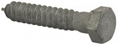 Value Collection - 5/8" Screw, 3-1/2" Length Under Head, Steel, Hex Head Lag Screw - Hot Dipped Galvanized, AISI 1006, ASME B18.2.1 Fastner, Grade 1006-1022 - Eagle Tool & Supply
