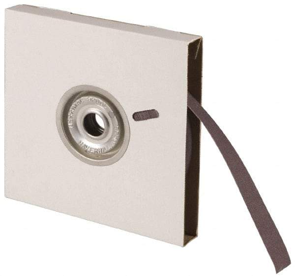 Norton - 1-1/2" x 50 Yd 280 Grit Aluminum Oxide Cloth Roll - Extra Fine Grade, J Weighted Backing - Eagle Tool & Supply
