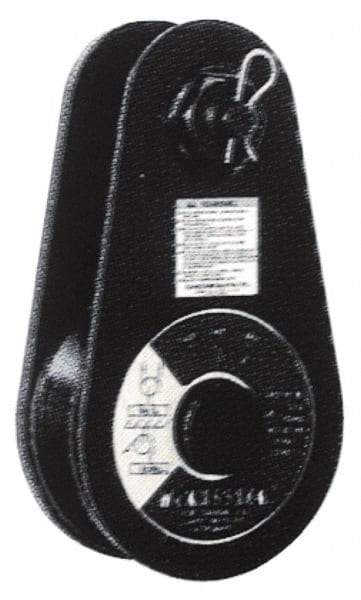 Value Collection - 17, 600 Lbs. Load Limit, Side Release Tail Board Block - Single Sheave, 6 Inch Outside Diameter, Wire Rope, 5/8 Inch, 3/4 Inch Diameters, Steel, Painted Finish - Eagle Tool & Supply