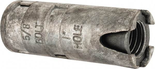 Value Collection - 5/8" Diam, 1" Drill, 2-5/8" OAL, Single Expansion Concrete Anchor - Alloy Steel - Eagle Tool & Supply