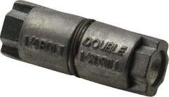 Value Collection - 1/4" Diam, 1/2" Drill, 1" OAL, Double Expansion Concrete Anchor - Zinc - Eagle Tool & Supply