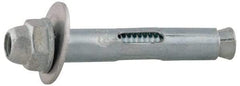 Value Collection - 1/4" Diam, 1/4" Drill, 5/8" OAL, 2-1/8" Min Embedment Sleeve Concrete Anchor - Steel, Zinc-Plated Finish, Acorn Nut Head - Eagle Tool & Supply