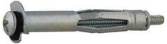 Value Collection - #6 to 32 Screw, 1/8" Diam, 3/4" Long, 1/8 to 1/4" Thick, Sleeve Drywall & Hollow Wall Anchor - 1/8" Drill, Zinc Plated, Steel, Use in Drywall - Eagle Tool & Supply