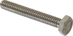 Value Collection - 1/4-20 UNC, 1-3/4" Length Under Head Hex Head Cap Screw - Fully Threaded, Grade 18-8 Stainless Steel, 7/16" Hex - Eagle Tool & Supply