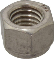 Value Collection - 1/2-13 UNC 18-8 Hex Lock Nut with Nylon Insert - 3/4" Width Across Flats, 39/64" High - Eagle Tool & Supply